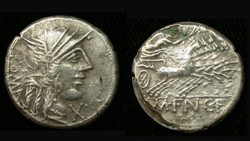 M.Fannius, Denarius, Victory driving Quadriga Reverse, Ancient Forgery!